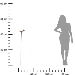 Poidełko ogrodowe z ptaszkiem na liściu h117 cm * Exner GmbH Outlet