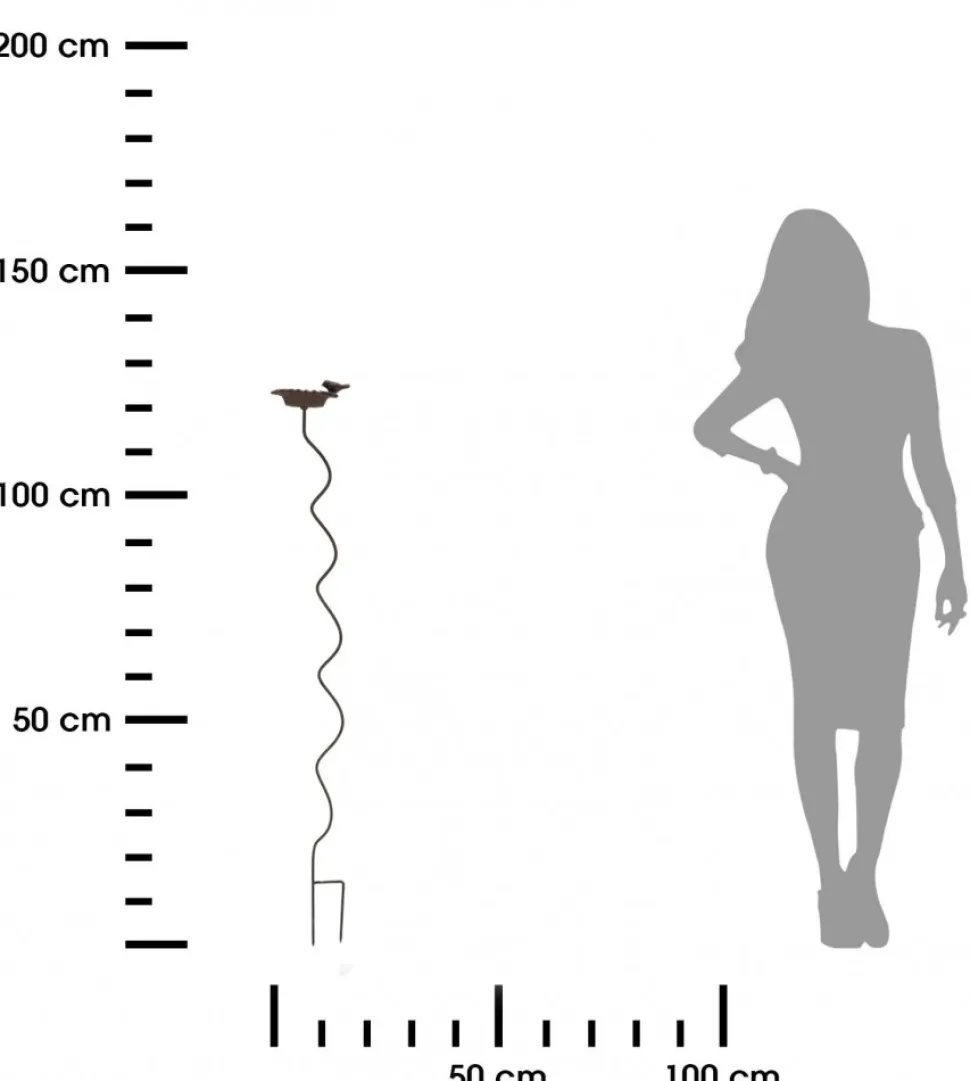 Poidło dla ptaków na spiralnej nodze 128 cm