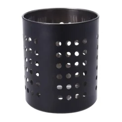 Pojemnik metalowy na sztućce czarny