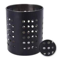 Pojemnik metalowy na sztućce czarny