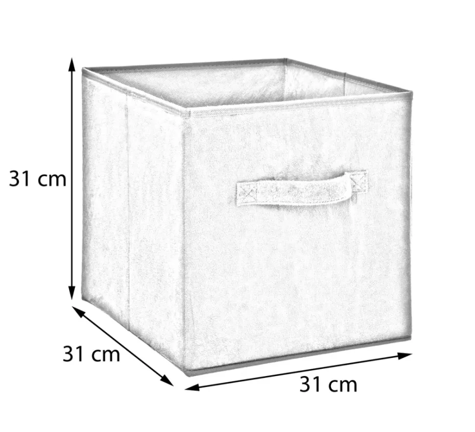 Pojemnik tekstylny 31x31 cm Black welur