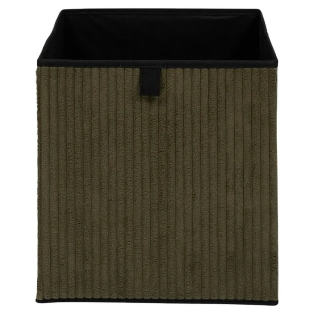 Pojemnik Corduroy Box 30x30 cm zielony * HowHomely Discount