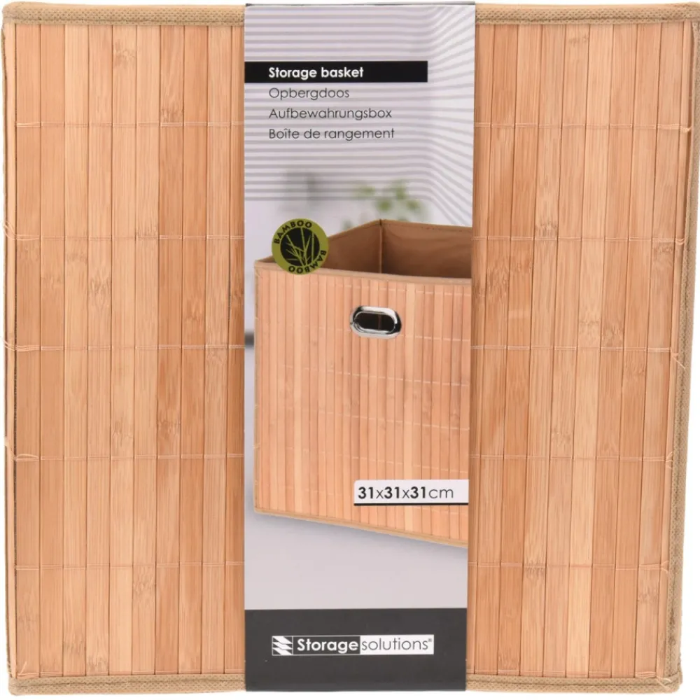 Pojemnik do przechowywania bambusowy 31 cm * Storage Solutions Clearance