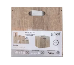 Pojemnik drewniany 31x31 cm Natural * 5five Simply Smart Sale