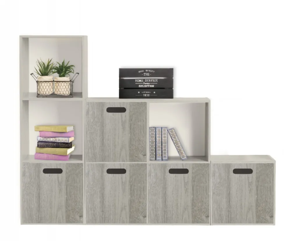 Pojemnik drewniany 31x31 cm Szary * 5five Simply Smart Outlet