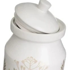 Pojemnik kuchenny ceramiczny z pokrywką HERBA JAR 1100 ml * HowHomely Discount