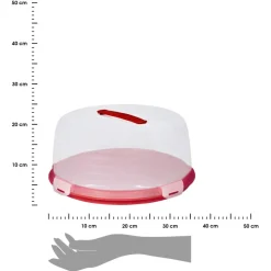 Pojemnik na ciasto CURVER CHEF&HOME czerwony 34,7 cm *