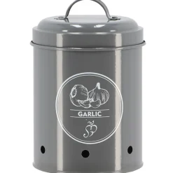 Pojemnik na czosnek vintage szary 1,15 L * Esschert Design Clearance