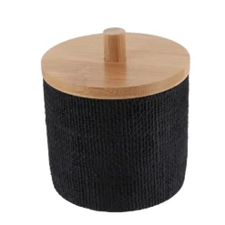 Pojemnik na waciki Solena czarny * TENDANCE Sale