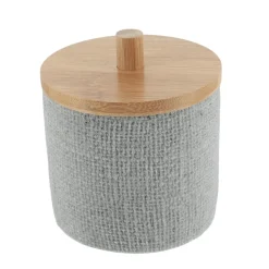 Pojemnik na waciki Solena szary * TENDANCE Discount