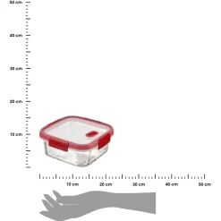 Pojemnik szklany na żywność SMART COOK czerwony 0,7 l * CURVER New