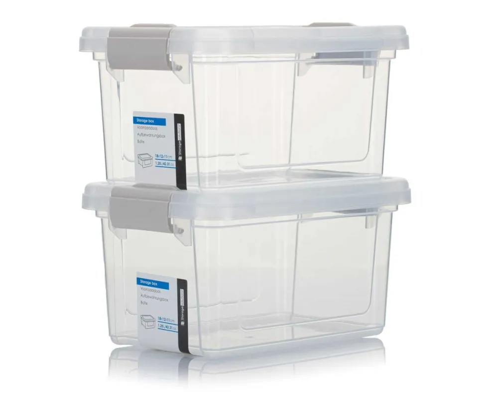 Pojemnik z pokrywą do przechowywania 1250 ml * Storage Solutions Online
