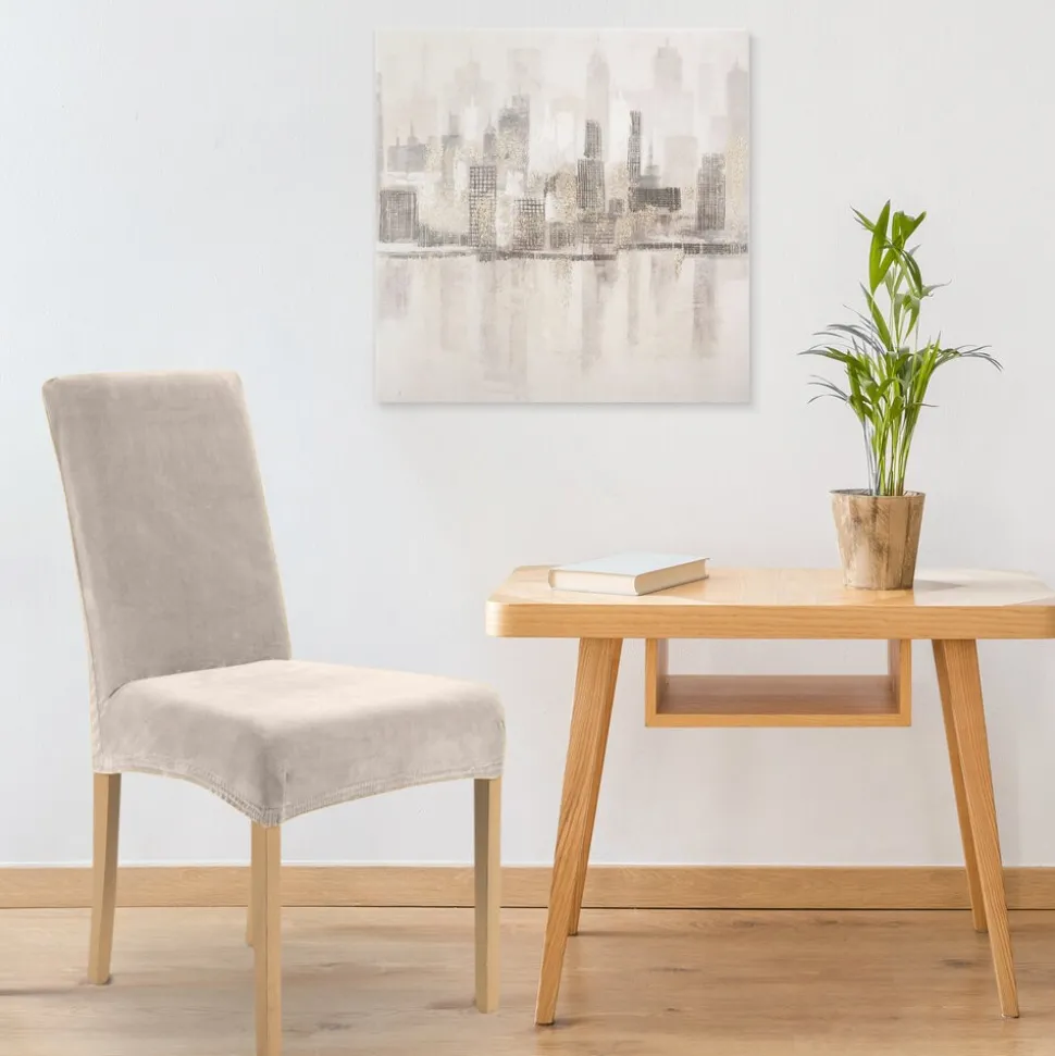 Pokrowiec 4 na krzesło 35x30x55 beżowy