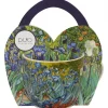 Porcelanowy kubek 460 ml Van Gogh Irises w koszyczku w koszyczku