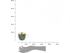 Porcelanowy kubek 460 ml Van Gogh Irises w koszyczku w koszyczku