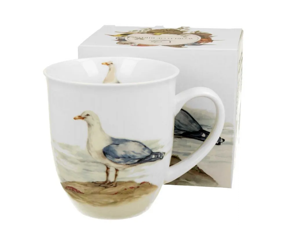 Porcelanowy kubek Animals Mewa Srebrzysta 400 ml