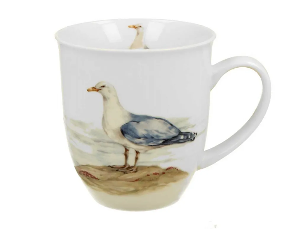 Porcelanowy kubek Animals Mewa Srebrzysta 400 ml