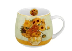 Porcelanowy kubek baryłka Van Gogh Sunflowers 430 ml