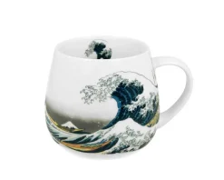 Porcelanowy kubek baryłka 430 ml Hokusai The Great Wave
