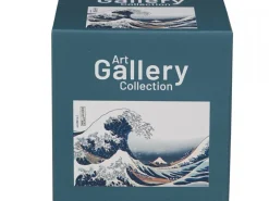 Porcelanowy kubek z łyżeczką Hokusai The Great Wave 360 ml