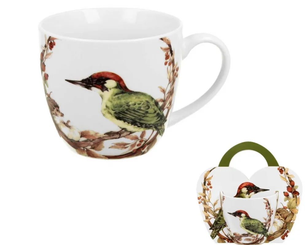 Porcelanowy kubek Animals Dzięcioł 460 ml * Duo Hot