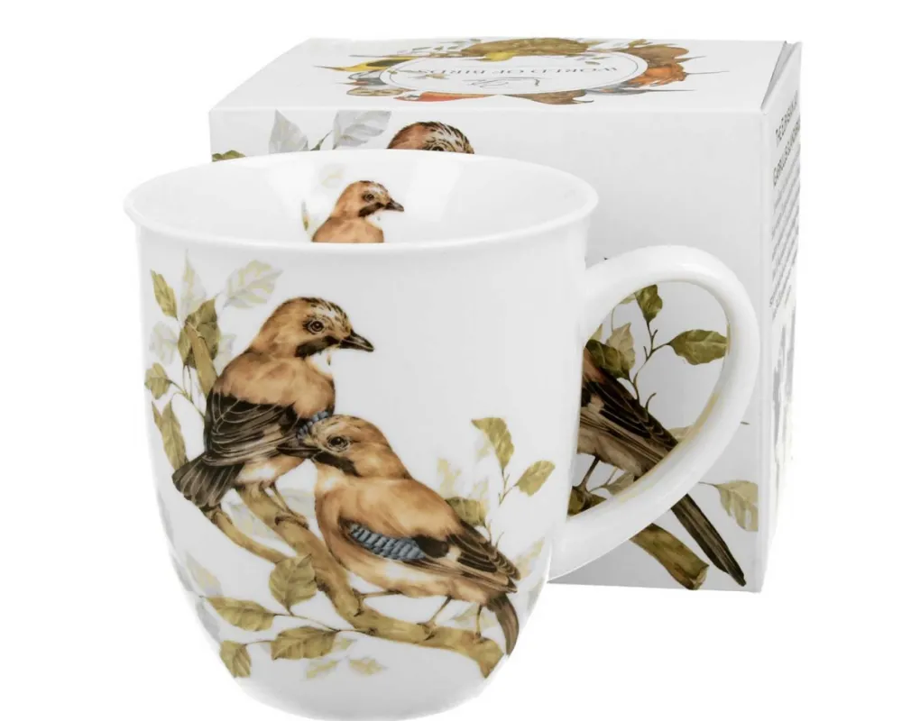Porcelanowy kubek Animals Sójki 400 ml * Duo Best