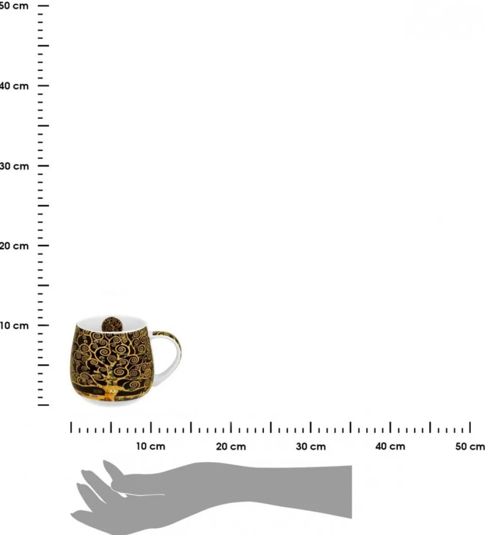 Porcelanowy kubek baryłka Klimt Tree Of Life 430 ml * Duo Hot