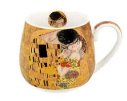 Porcelanowy kubek baryłka Klimt The Kiss 430 ml * Duo New