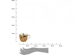 Porcelanowy kubek 460 ml G. Klimt The Kiss w koszyczku * Duo Discount