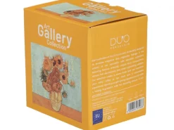 Porcelanowy kubek z łyżeczką Van Gogh Sunflowers 360 ml * Duo Outlet
