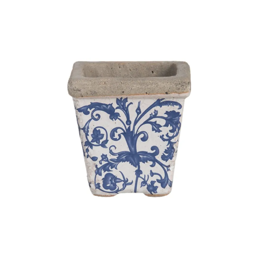Postarzane doniczki ceramiczne 3 sztuki * Esschert Design Discount