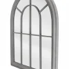 Postarzane półokrągłe lustro ścienne 69 x H88 cm * Esschert Design Outlet