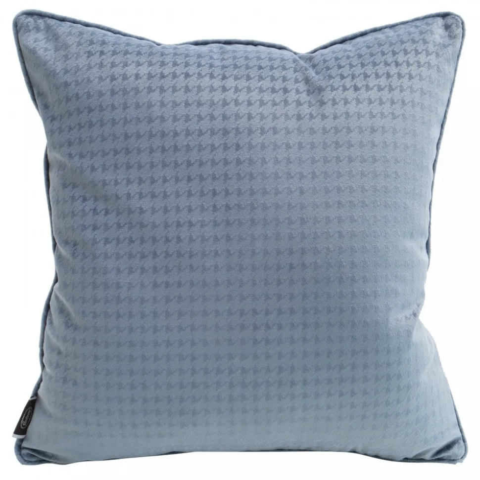 Poszewka AMELIA 40x40 cm niebieski welwet