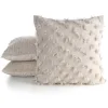 Poszewka AURELIA 45x45 czarna pompony
