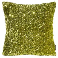 Poszewka BELISA 45x45 cm zielona cekiny