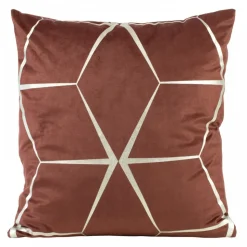 Poszewka BLINK 28 45x45 cm ceglasta welwetowa