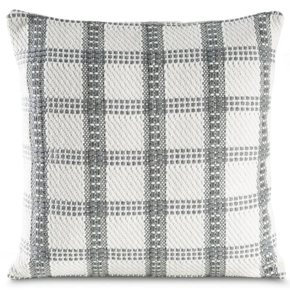 Poszewka BOHO 25 kratka 45x45 kremowa