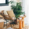 Poszewka BOHO 2 45x45 cm szara frędzle