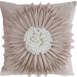 Poszewka FLORES gerbera 3D 45x45 beż
