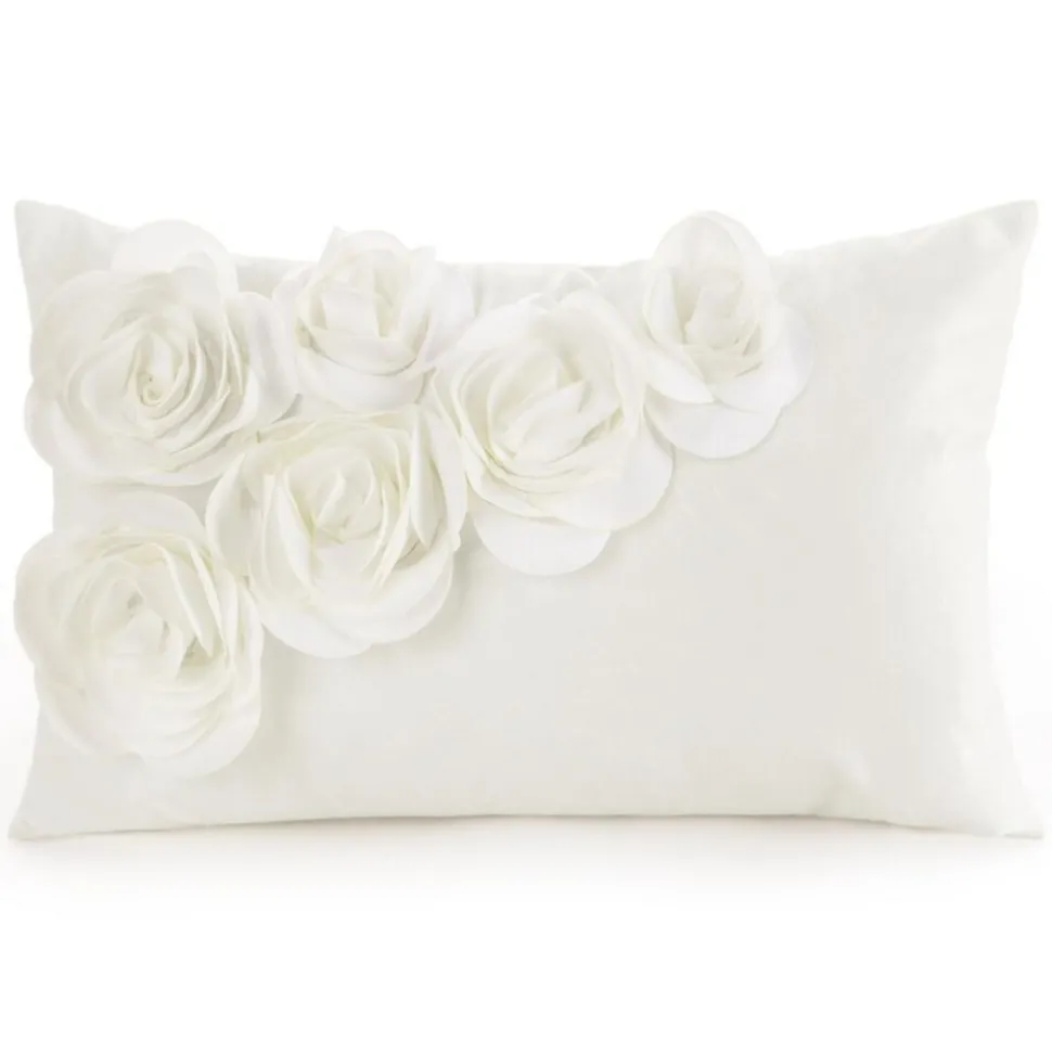 Poszewka FLORES róże 3D 30x50 krem