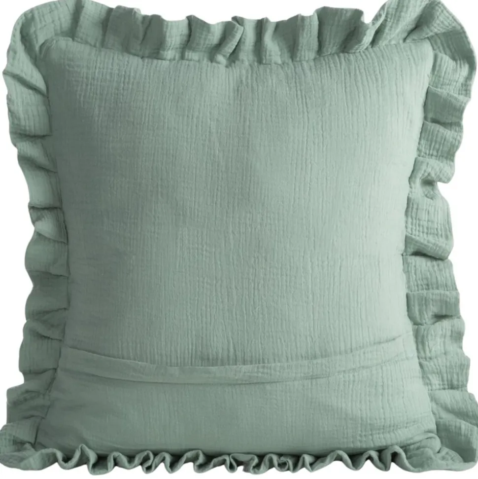 Poszewka MUSLIN 2 siateczka 45x45 cm mięta