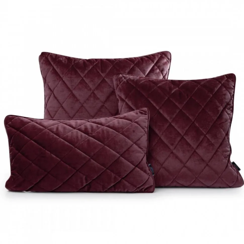 Poszewka VELVET/27 45x45 bordowa