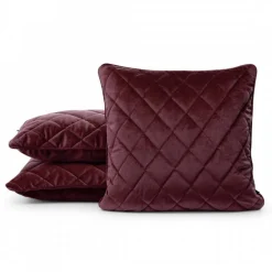 Poszewka VELVET/27 45x45 bordowa