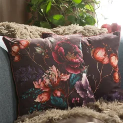 Poszewka VELVET/129 45x45 kwiaty