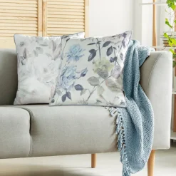 Poszewka VELVET/151 45x45 pastelowe kwiaty