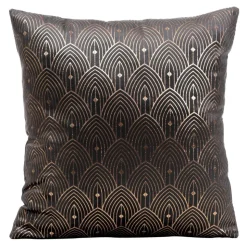 Poszewka AGNES 40x40 grafitowa art deco
