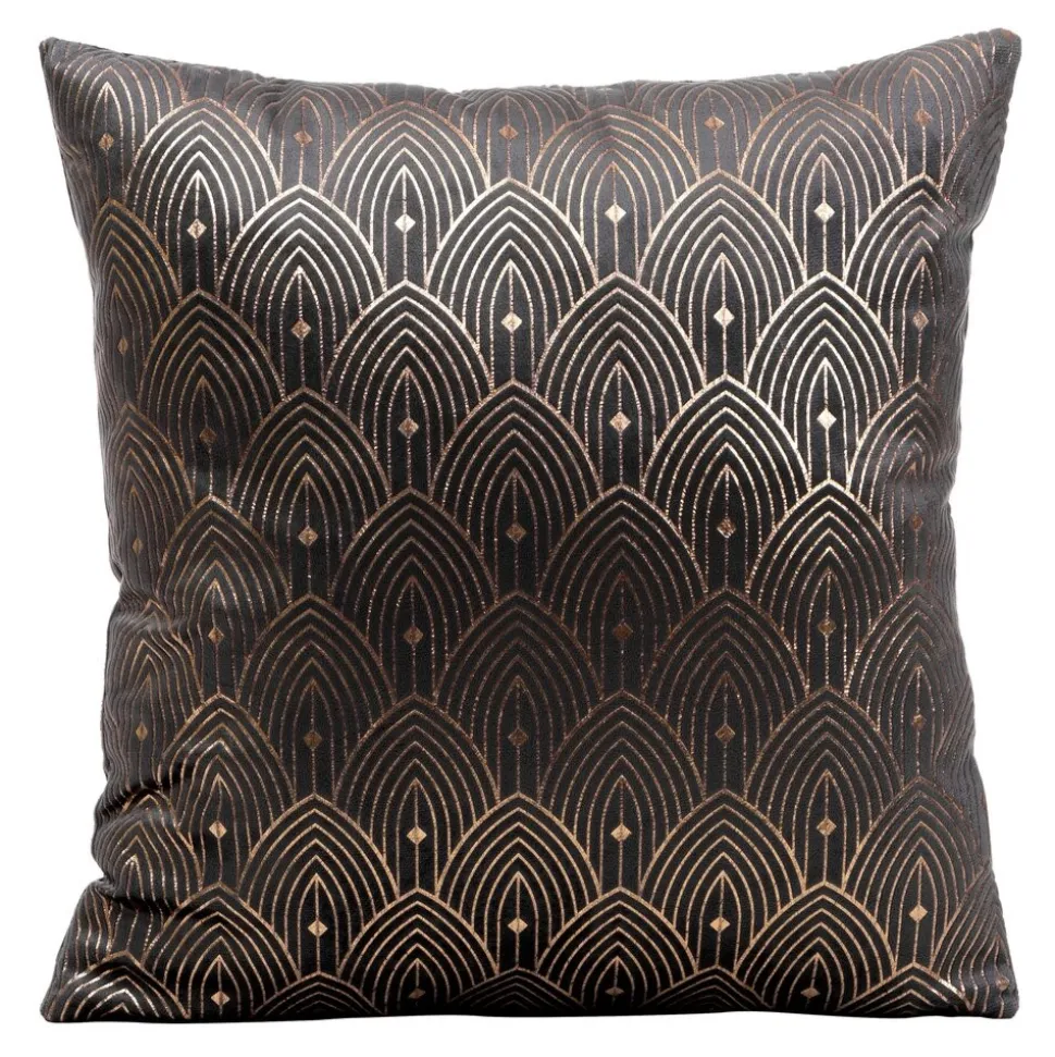 Poszewka AGNES 40x40 grafitowa art deco