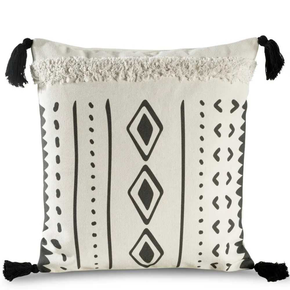Poszewka BOHO 24 chwosty 45x45 kremowa * EUROFIRANY B.B. Choczyńscy Sp.J. New