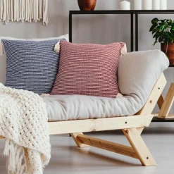 Poszewka BOHO 45cm x 45cm bordo frędzle * EUROFIRANY B.B. Choczyńscy Sp.J. Online
