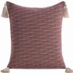 Poszewka BOHO 45cm x 45cm bordo frędzle * EUROFIRANY B.B. Choczyńscy Sp.J. Online